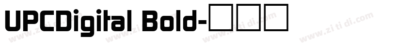 UPCDigital Bold字体转换